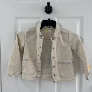 Kids Denim Beige Jacket